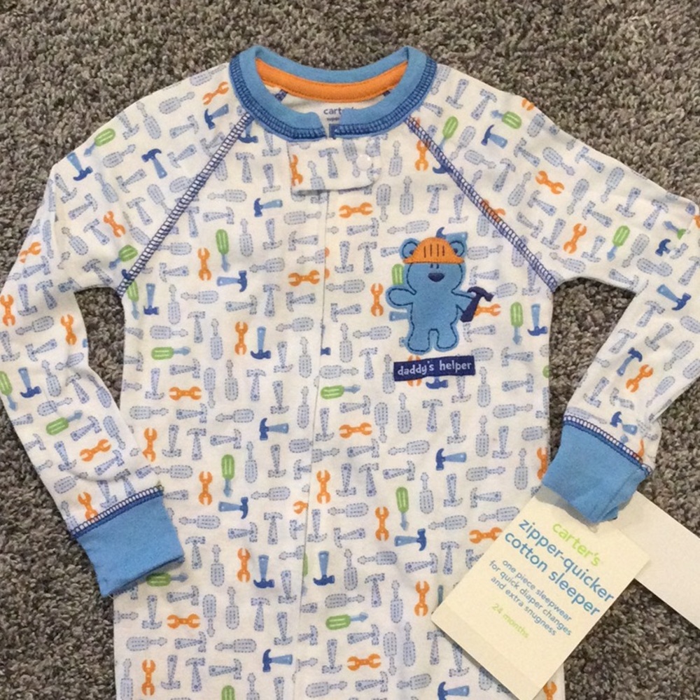 Carter’s 1pc sleeper tools daddy’s helper 24 months